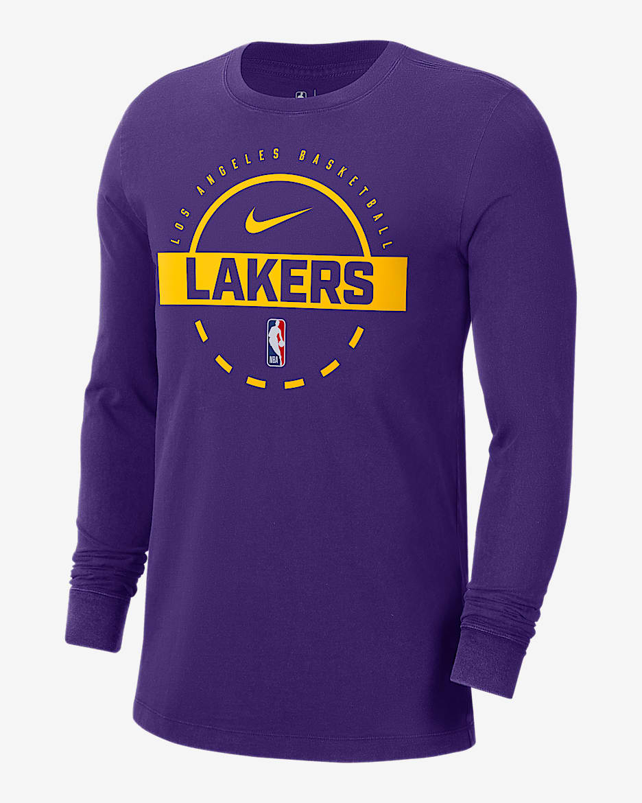 ラスト1点 NBA Lakers Nike Practice T-shirt L Men's Los Angeles Lakers Nike Heather Gray 2023/24 Sideline